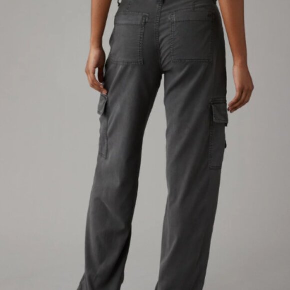 AE Dreamy Drape Stretch Cargo Super High-Waisted Baggy Wide-Leg Pant - Picture 1 of 5